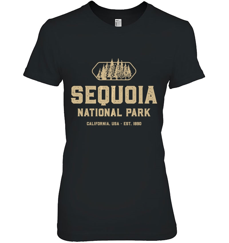 Vintage Sequoia National Park - Retro California Ladies Tee