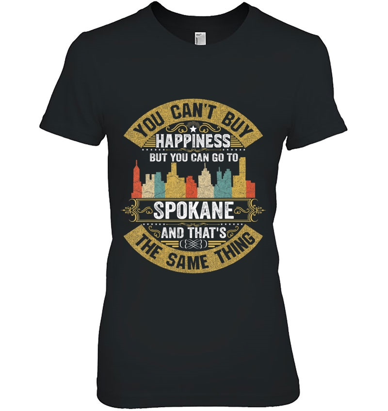 Vintage Spokane City Flag Tshirt I Love Spokane Hoodie