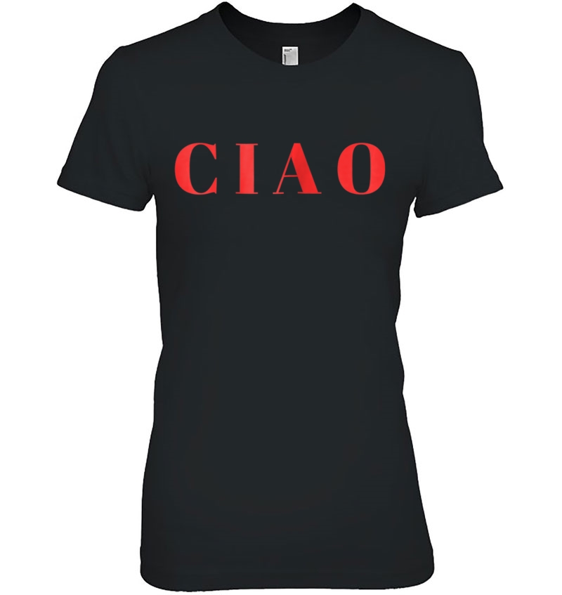 Womens Ciao Italian Graphic Tee Hoodie