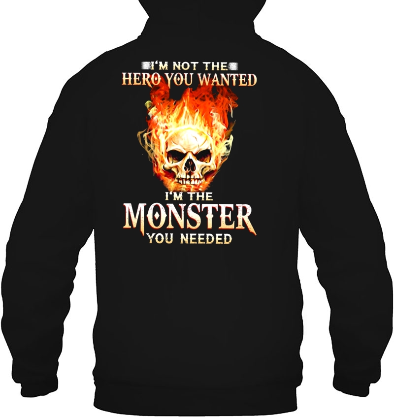 I'm Not The Hero You Wanted I'm The Monster You Needed Fire Skull Version Mugs