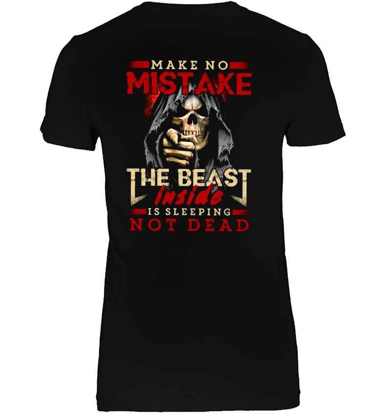 Make No Mistake The Beast Inside Is Sleeping Not Dead Grim Reaper Version Hoodie