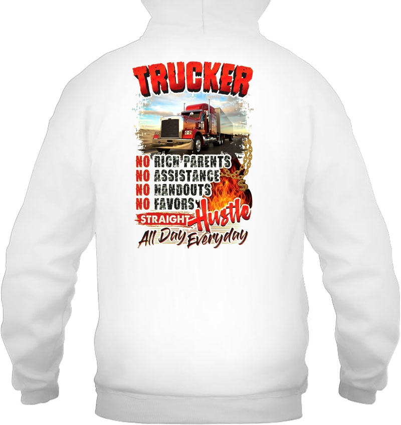 Trucker No Rich Parents Straight Hustle All Day Everyday Mugs