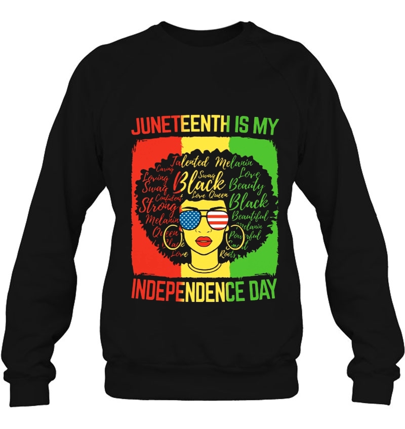 Juneteenth Is My Independence Day Afro Woman Version Mugs