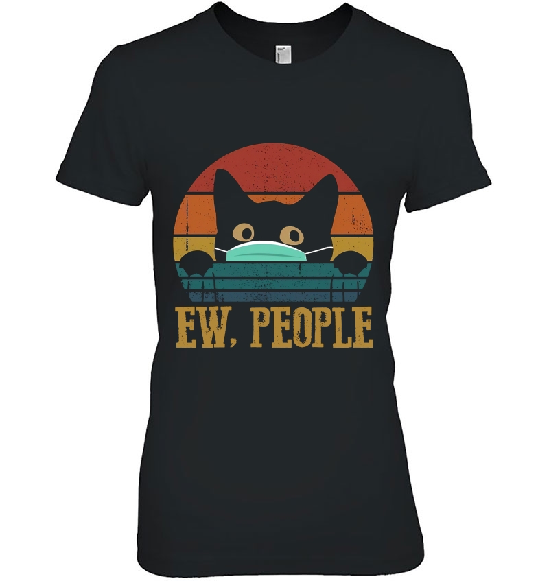 Ew People Black Cat Quarantine Vintage Version Hoodie