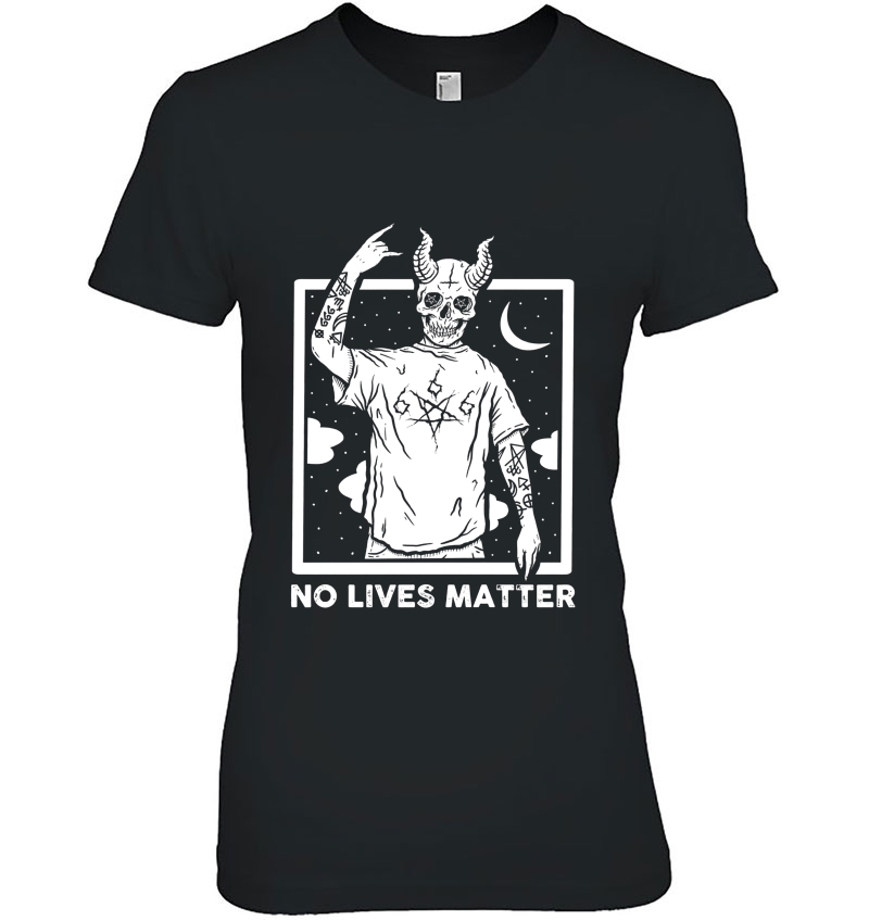 No Lives Matter Satan Skull Hoodie