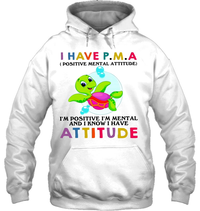 I Have P.M.A Positive Mental Attitude Turtle Version Mugs