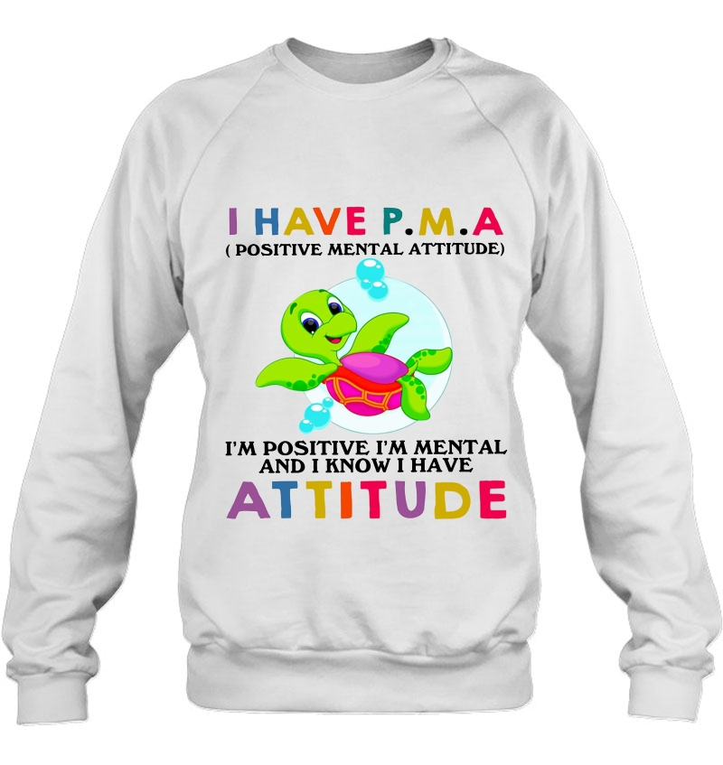 I Have P.M.A Positive Mental Attitude Turtle Version Mugs