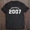 10Th Birthday Gif - Established In 2007 Ver2 Tee