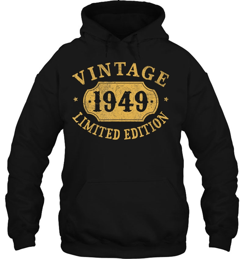 1949 71 Years Old 71St Limited Birthday, Anniversary Gift Hoodie
