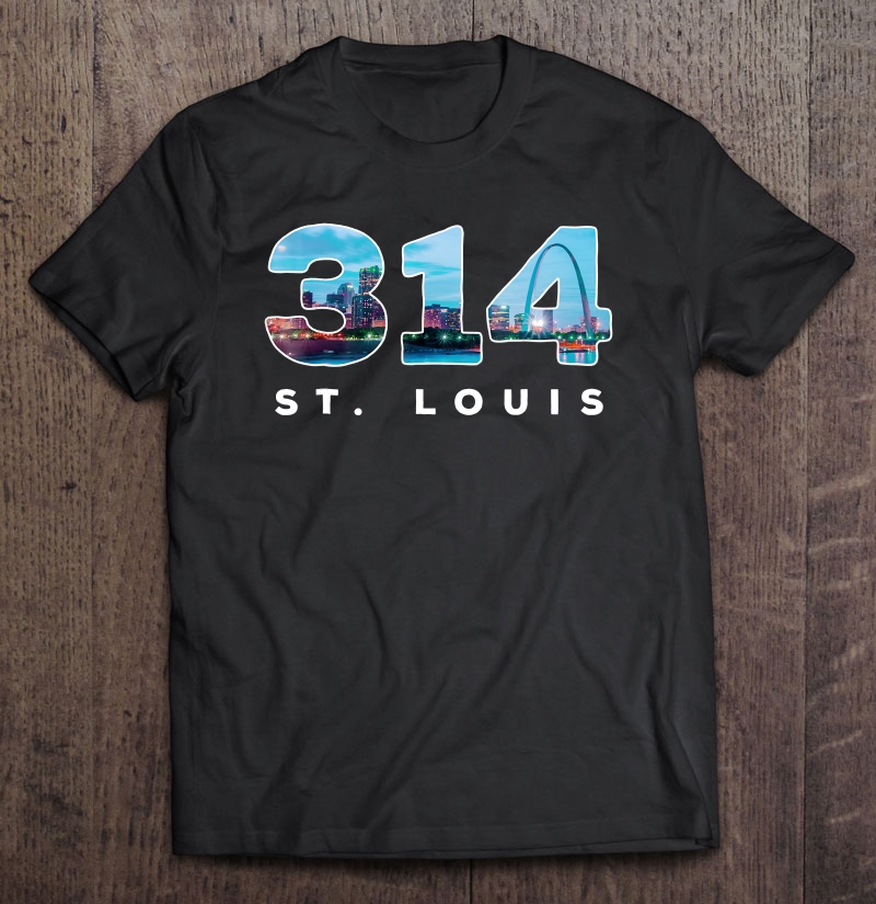 314 Stl Pride St. Louis Area Code Shirt