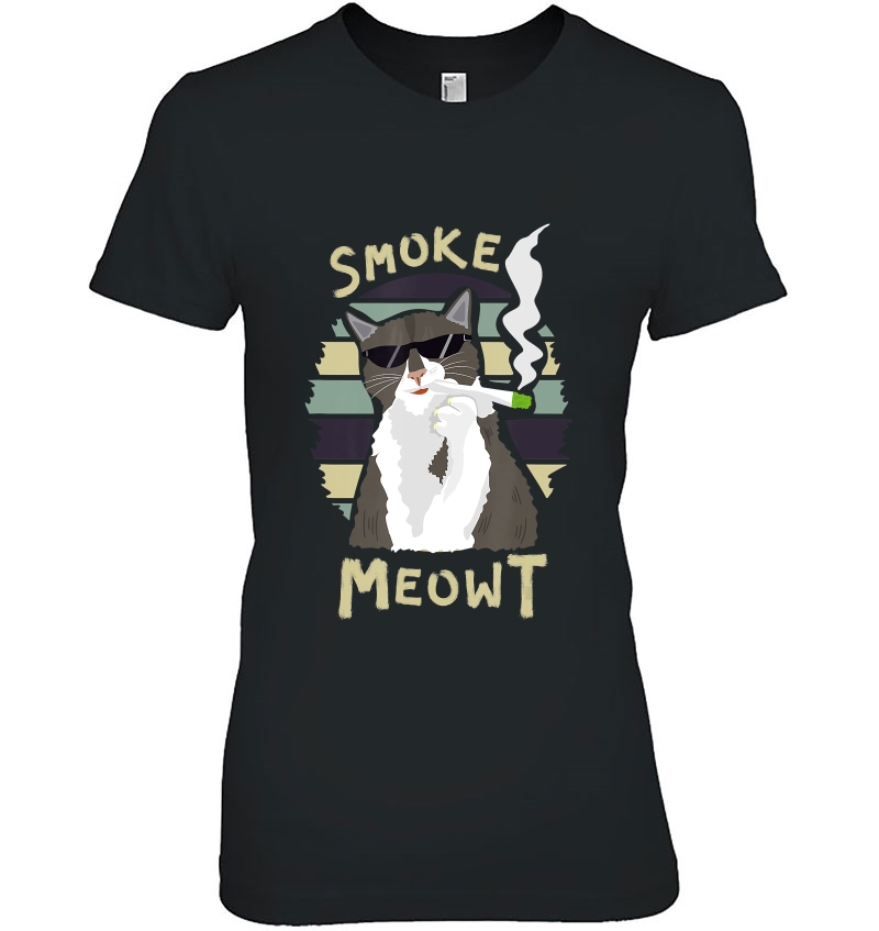 420 Cat Smoking Weed Kitten Cannabis Shirt Gift Women Men Hoodie