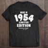 66Th Birthday Gift Distressed Text 1954 Ver2 Tee