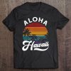 Aloha Hawaii Design Retro Vintage Sunset Tee