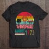 August 1973 Vintage 47Th Birthday Gift Funny Music Tech Tee