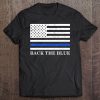 Back The Blue American Flag Thin Blue Line Police Support Tee