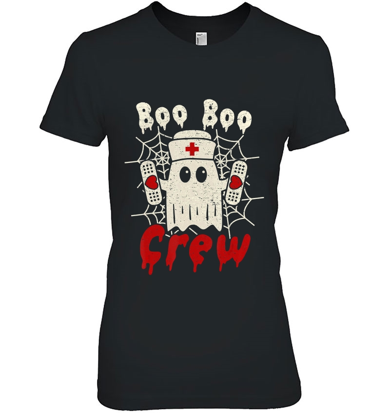 Boo Boo Crew Shirt Nurse Ghost Costume Funny Halloween Gift Hoodie