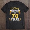 Cheers And Beers To 70 Years Old Bday Gifts Tshirt Men Women Tee