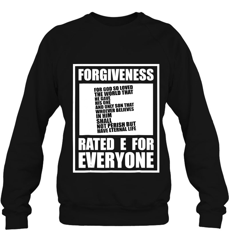 Christian Religious Tshirt Forgiveness Rated E For Everyone Mugs