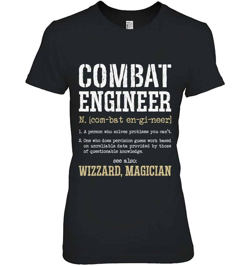 Combat Engineer Funny Engineering Dictionary Term Definition Hoodie