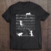 Cute Cat Kitty Playing Music Clef Piano Musician Art Tee