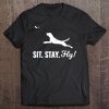 Dock Diving Dog Gift For Lab Dog Sit Stay Fly Tee