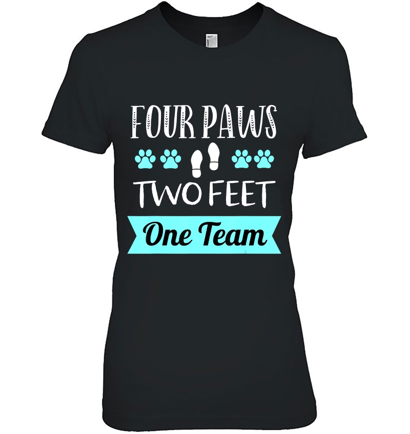 Dog Agility Apparel Four Paws Two Feet One Team Dog Trainer Hoodie