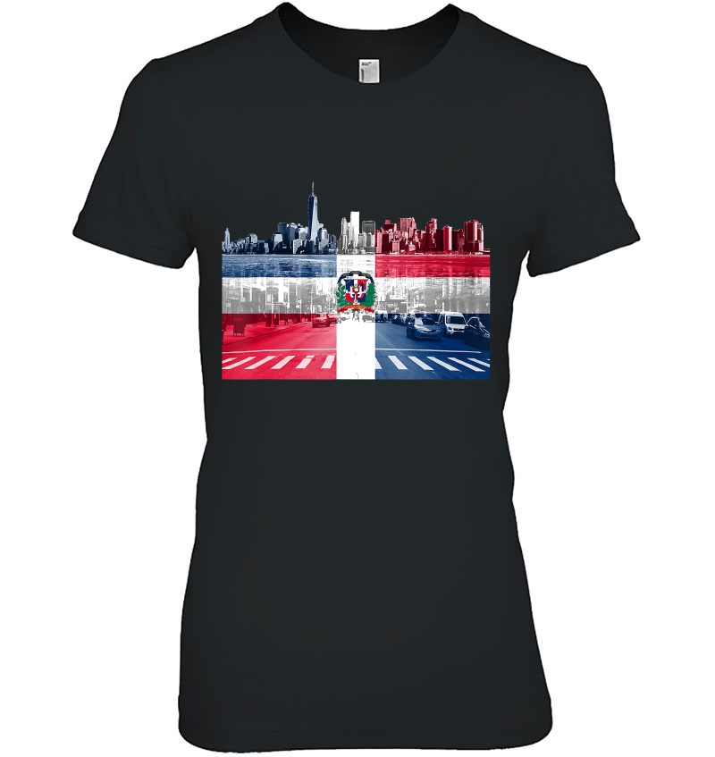 Dominican Flag Platano Nyc New York City Skyline Souvenir Hoodie