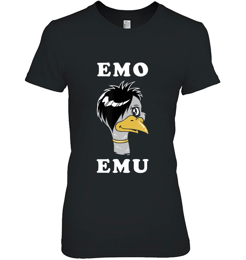 Emo Emu - Funny Metal Goth Emu Bird Hoodie