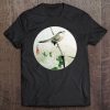 Famous Vintage Japanese Woodblock Art Roses And Nightingale Tee