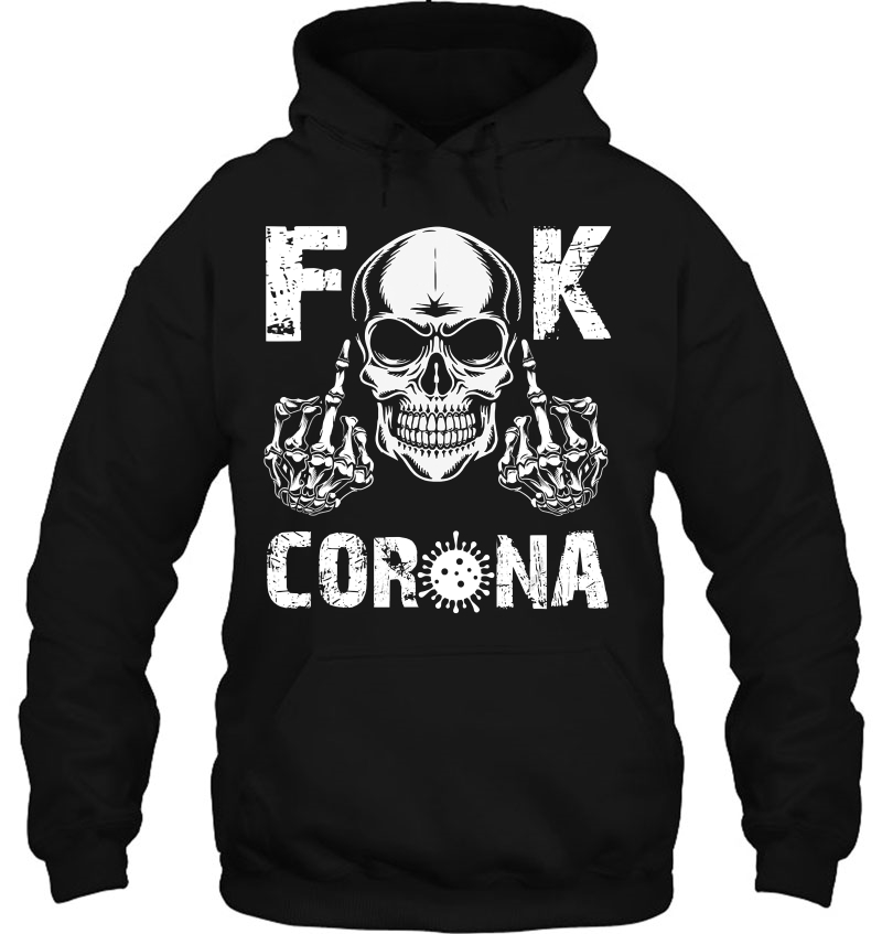 Fuck Corona Middle Finger Skull Mugs