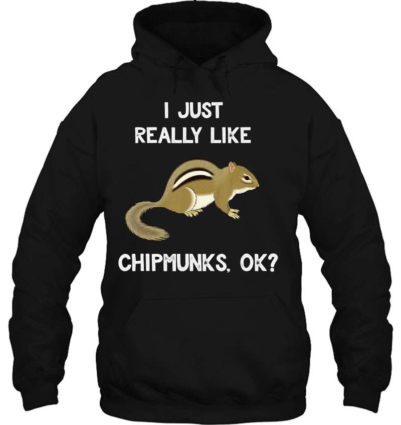 Chipmunk I Just Really Like Shirts For Kids Hoodie