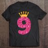 Happy Birthday Shirt, Girls 9Th Party 9 Years Old Bday Tee