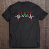 Heartbeat Ecg Lebanon, Lebanese Country Flag Color Tee