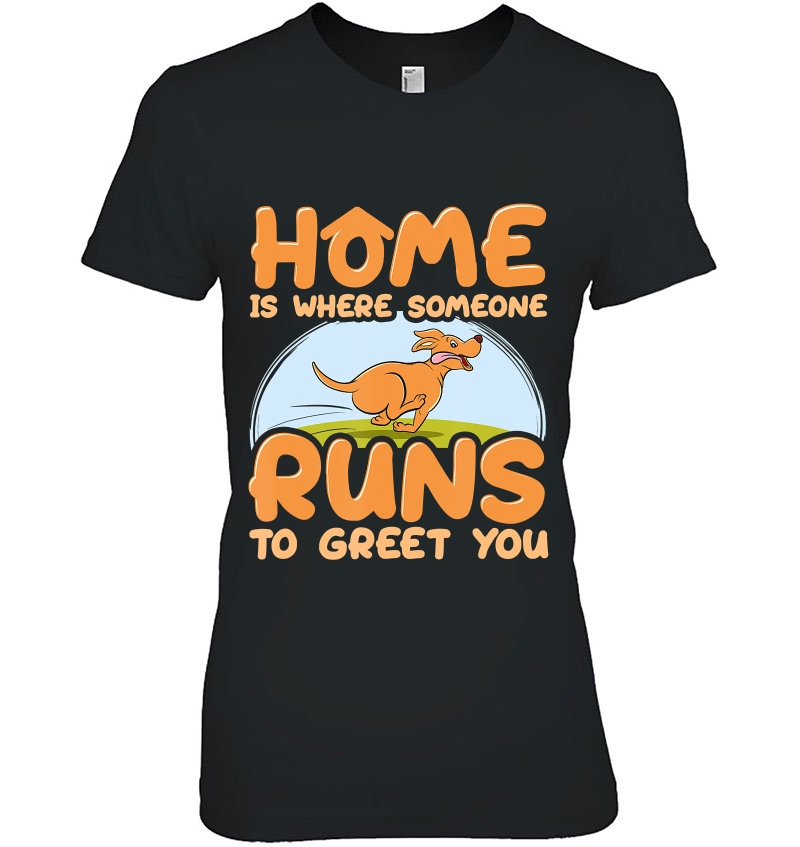 Home Is Where Someone Runs To Greet You Dog Owner Design Hoodie