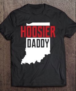 Hoosier Daddy Indiana State Map Gift Tee