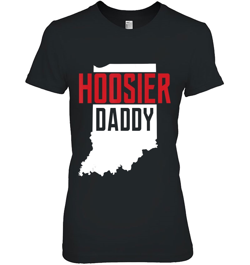 Hoosier Daddy Indiana State Map Gift Hoodie