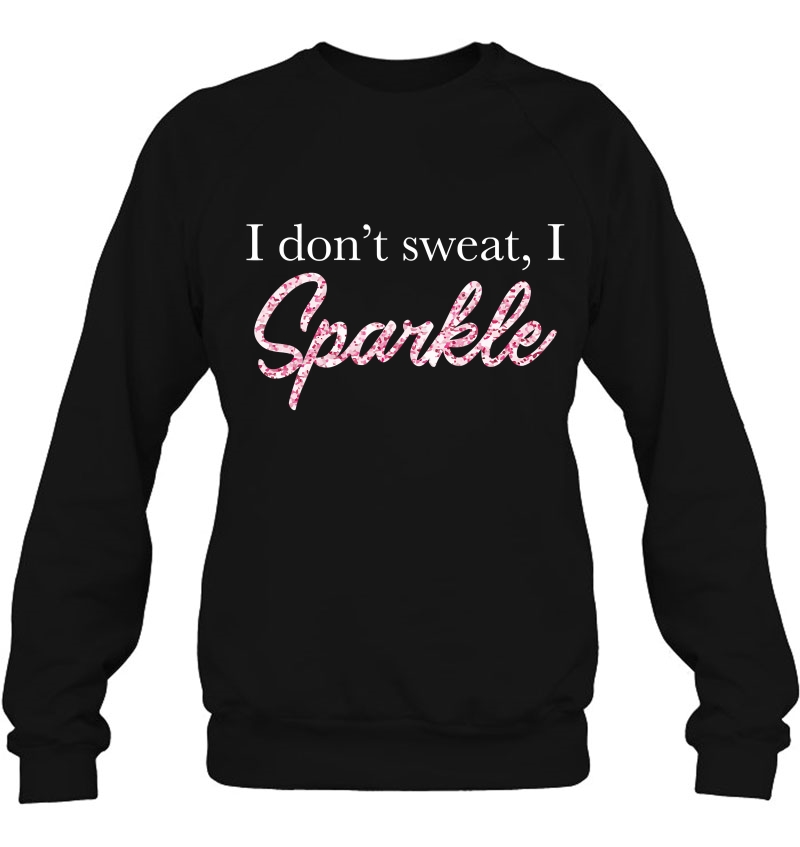 I Don't Sweat I Pink Sparkle Mugs