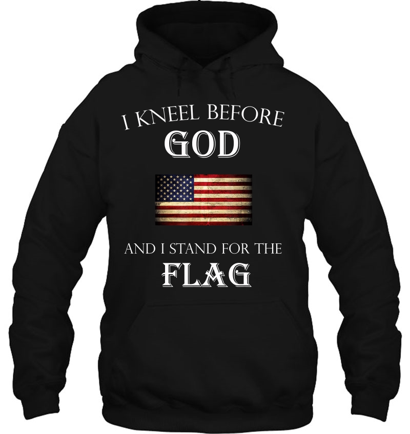 I Kneel Before God And I Stand For The Flag 2 Colors Mugs