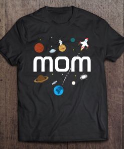 Mom Outer Space Birthday Party Tee