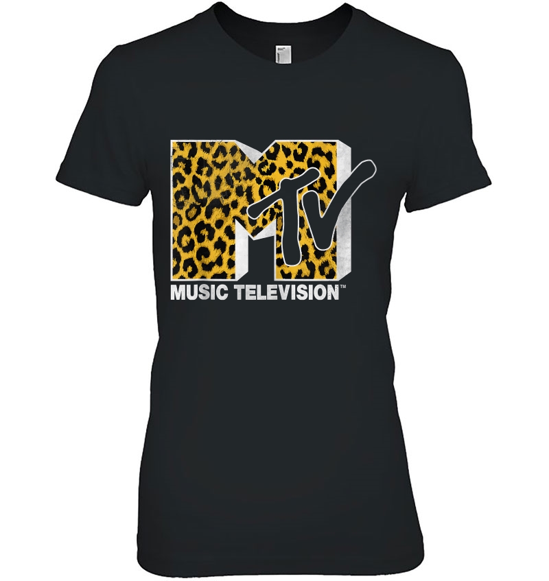 Mtv Logo Cheetah Print Hoodie