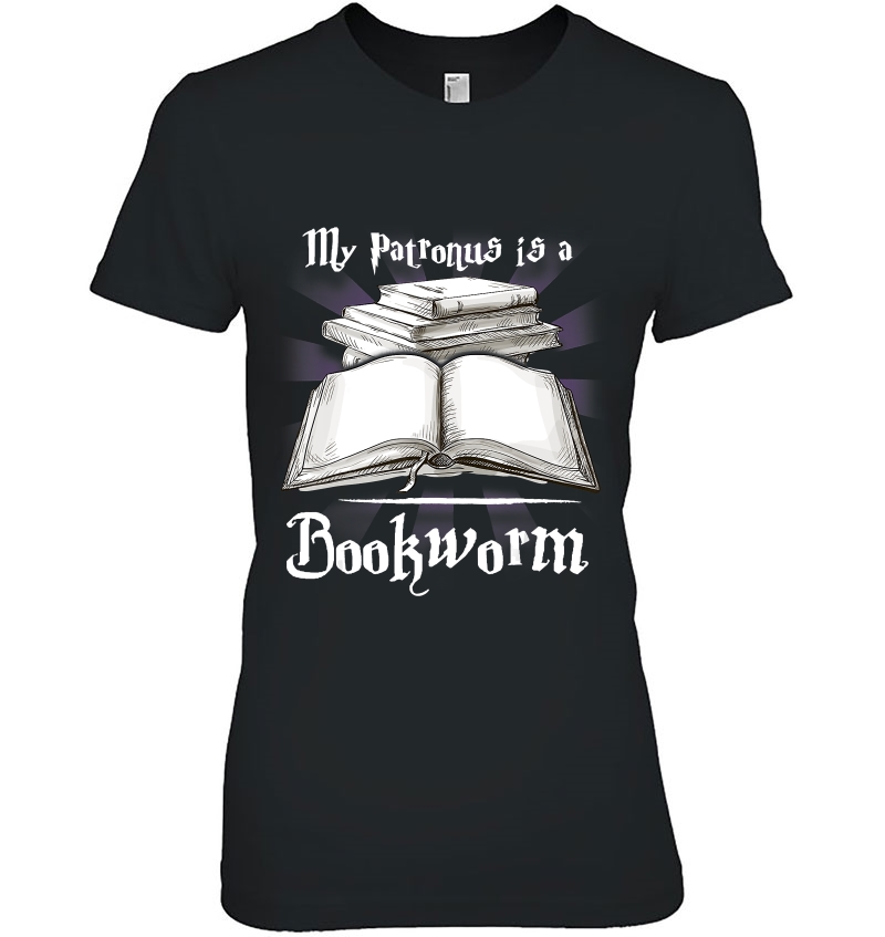 My Patronus Is A Bookworm Funny Gift Book Lover Hoodie