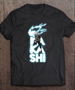 Naruto Shippuden Kakashi Stacked Type Tee