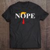 Nope Red Tie Trump Wig Funny Anti-Trump Tee