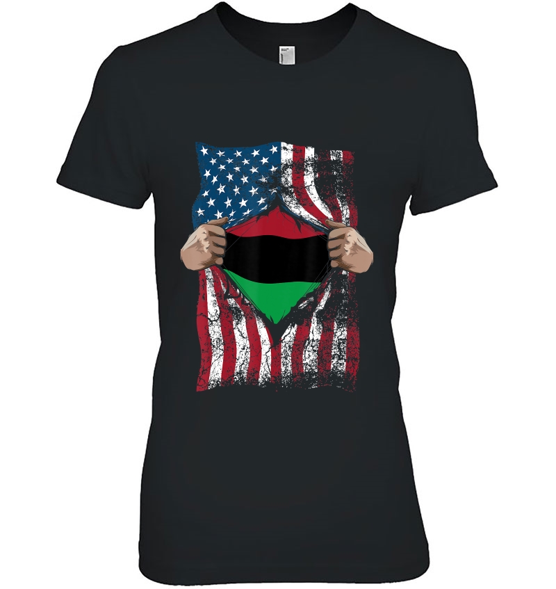 Pan African Unia Flag Shirt Loyal Afro-Americans Usa Hoodie