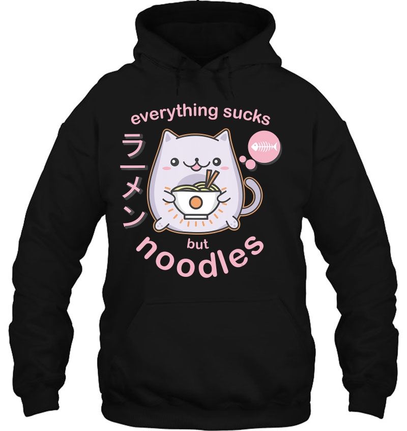 Pastel Goth Ramen Noodle Cat - Anime Kawaii Mugs