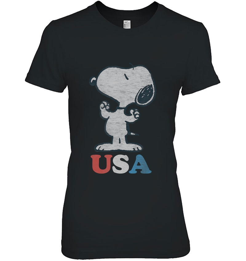 Peanuts Snoopy Usa Ladies Tee