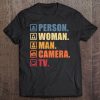 Person Woman Man Camera Tv Tee