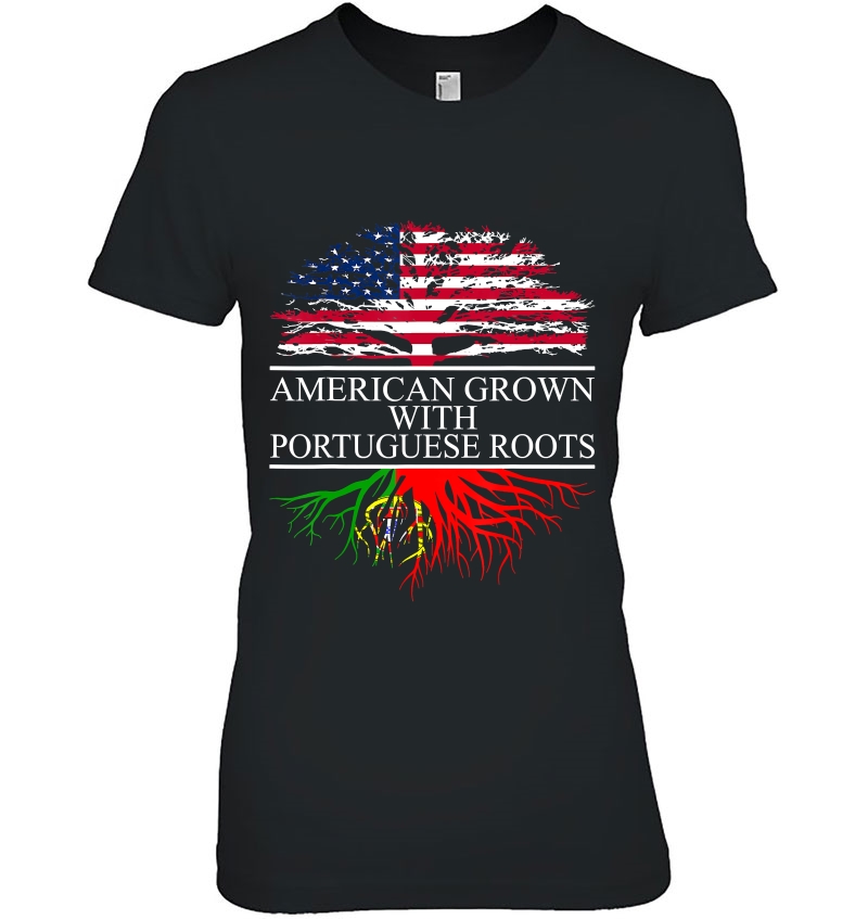 Portuguese Roots, American Grown, Flag Of Portugal Hoodie