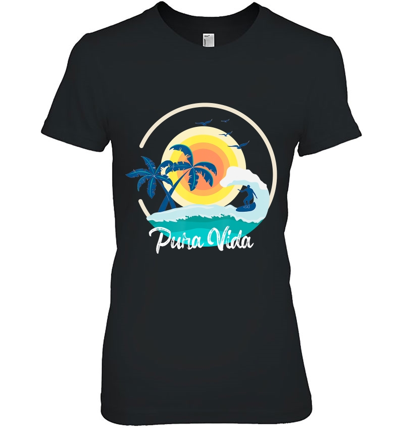 Pura Vida Costa Rica Toucan Tropical Surf Beach Hoodie