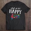 Put On A Happy Face Music Notes Funny Teacher Tee